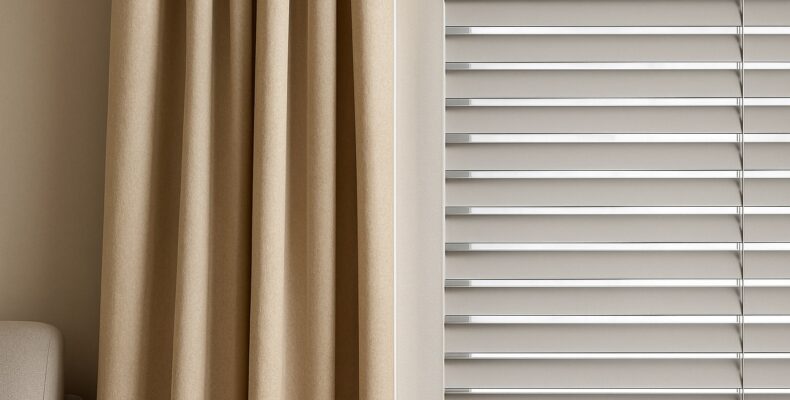 Compare cortinas e persianas em estética, luz, conforto e manutenção para descobrir qual solução combina com seu ambiente: clássico x moderno.