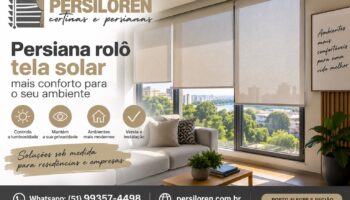 Persiana rolô tela solar barata em Porto Alegre: conheça opções, vantagens, fatores de abertura, venda e instalação sob medida.